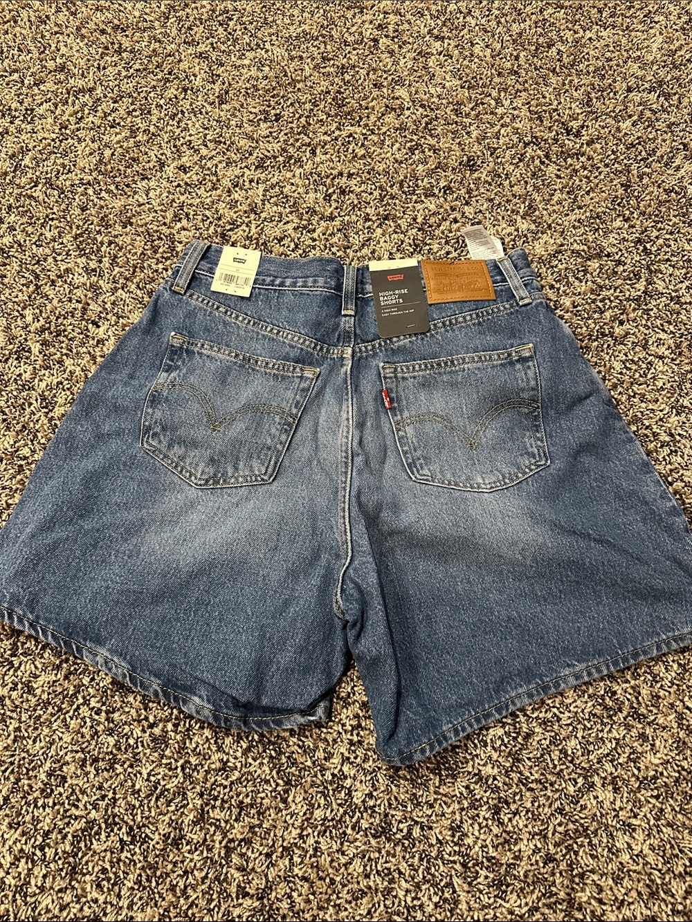 Levi's Light Blue Denim Women's Shorts - Picture 2 of 4